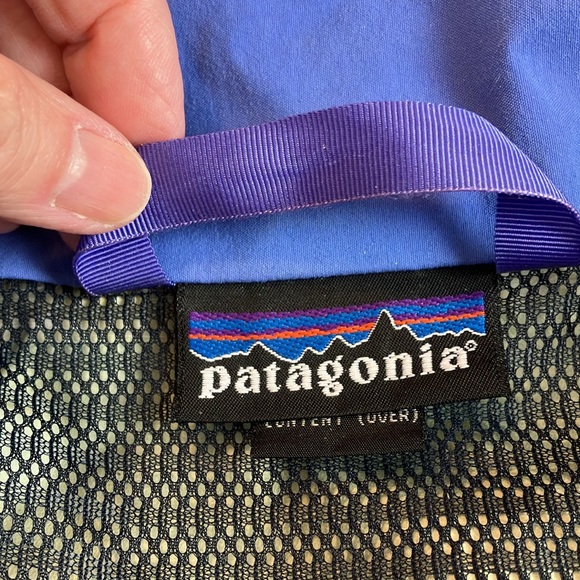 Patagonia Women's Medium Blue Gor-tex 2 Way Zipper Closure Hooded Lined Jacket - Picture 6 of 11